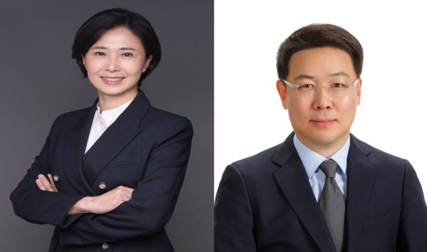 (왼쪽부터) 김혜주·김준환 상무/사진제공=신한은행