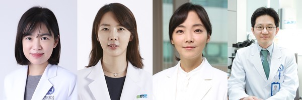 (왼쪽부터) 연세대 김지희 교수, 순천향대 김정은 교수, 중앙대 박귀영 교수, 아주대 최지웅 교수/사진제공=아모레퍼시픽